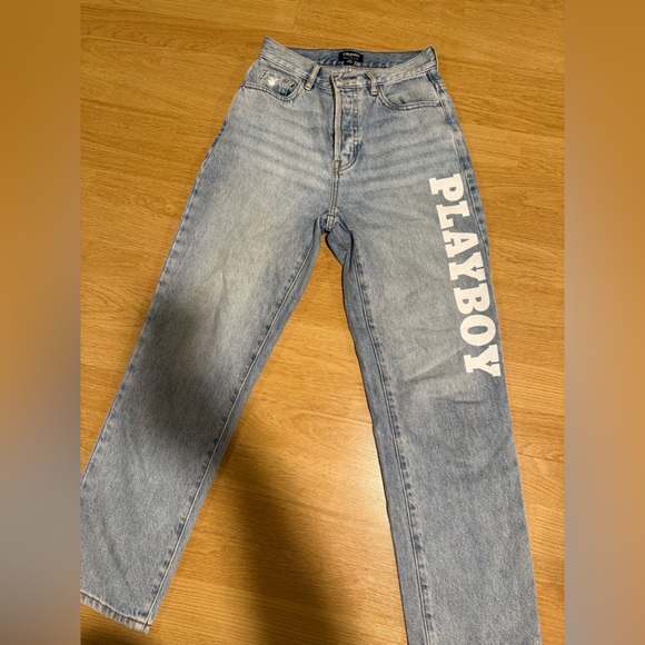 PLAYBOY PACSUN HIGH WAISTED STRAIGHT LEG JEANS SIZE 24 - Picture 4 of 7